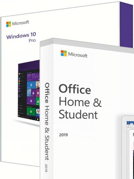 Windows 10 Pro + Office 2019 Home & Student