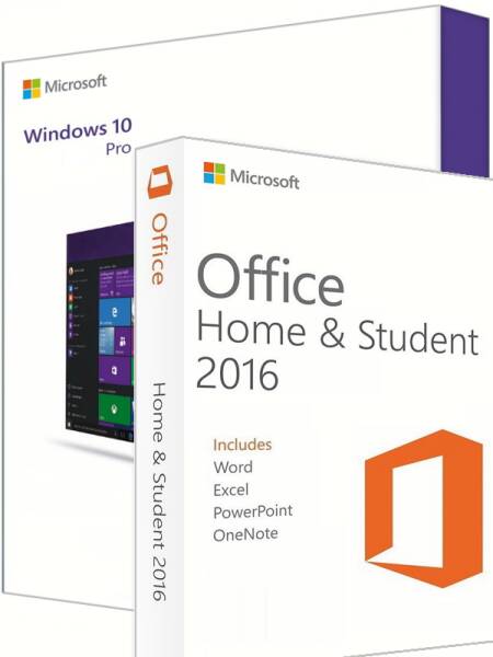 Windows 10 Pro + Office 2016 Home & Student