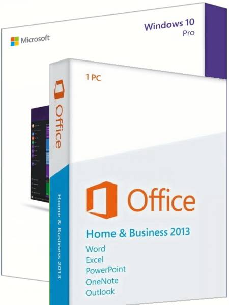 Windows 10 Pro + Office 2013 Home & Business