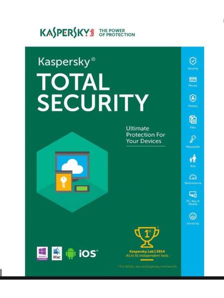 Kaspersky Total Security-Noua-2 ani-5 licente
